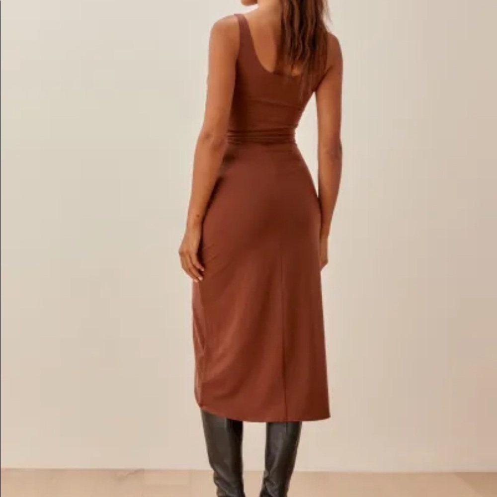 Reformation Kaila Dress - Chestnut S - Picture 4 of 6